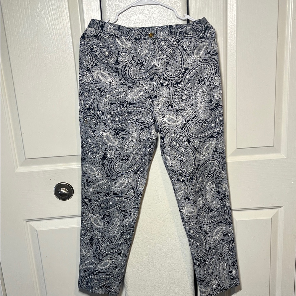 Lauren Ralph Lauren Paisley Print Pants - Black and White